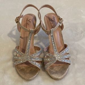 Lorraine Gold Sparkly Shoes 8.5